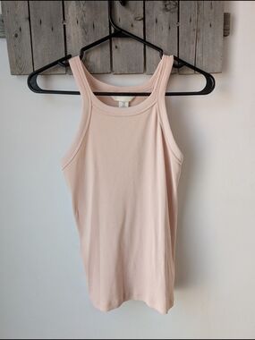 H&M Ribbed Tank Top - Pale Pink